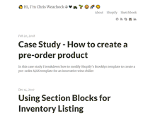 Tablet Screenshot of chrisweachock.com